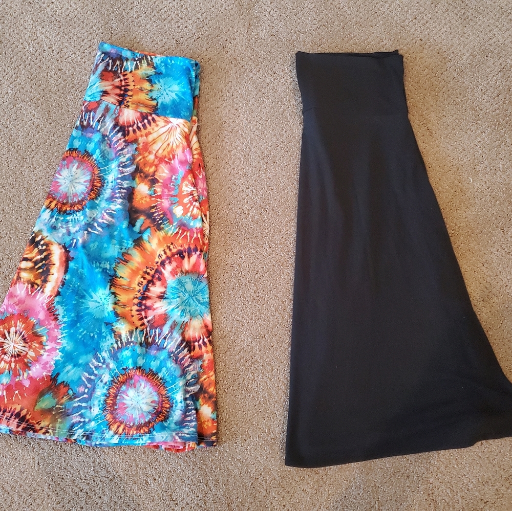 Lot of 2 LuLaRoe Azure Skirts, Size L